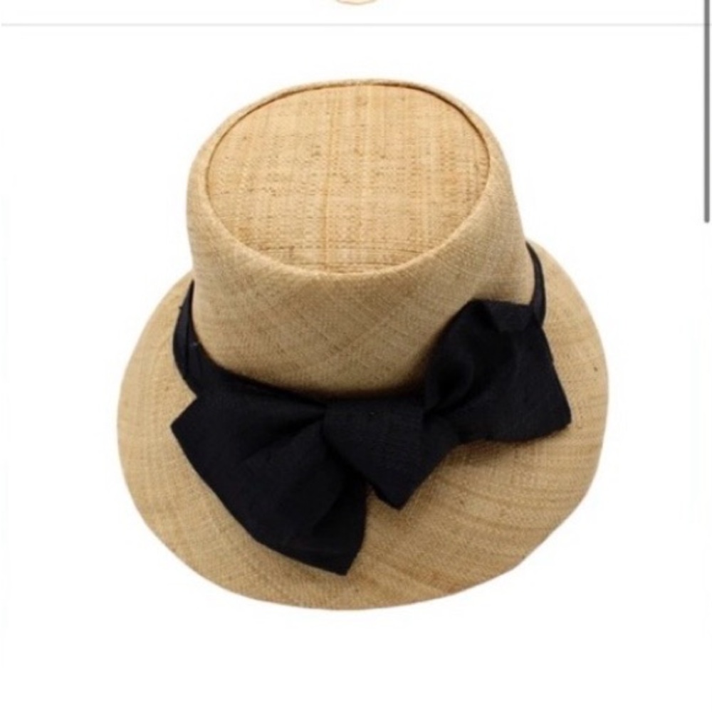 SHEBOBO Handmade Straw Sun Hat Big Bow Madagascar Boho Cottagecore